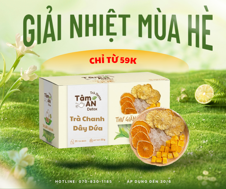 Trà detox chanh dây dứa
