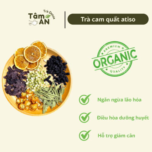 Trà cam quất atiso