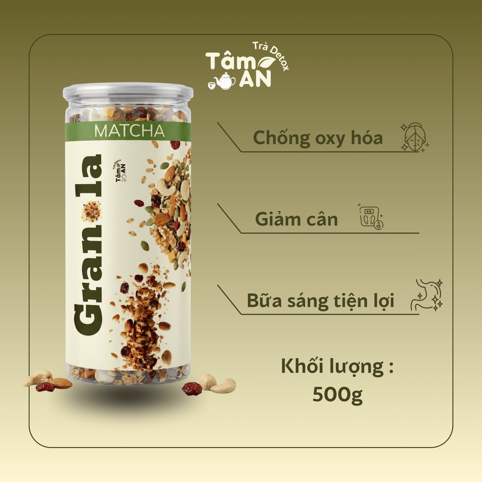 Granola Matcha - 500g